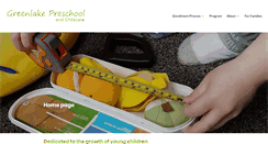 Desktop Screenshot of greenlakepreschool.org